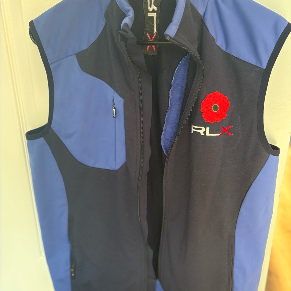 RLX Ralph Lauren Blue and Black Vest